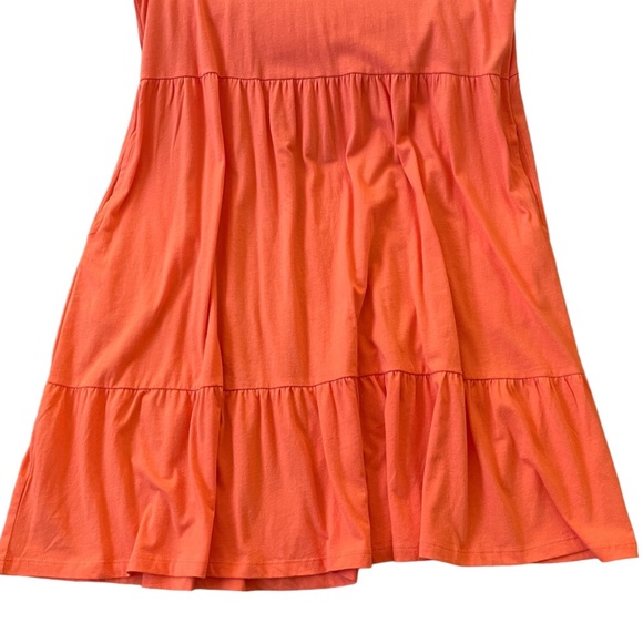 Time and Tru Flutter Sleeve Tiered Swing Dress - Picture 6 of 11